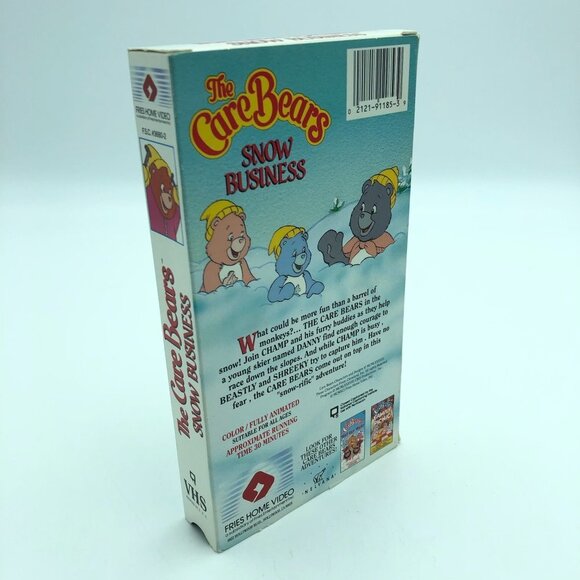 Vintage The Care Bears VHS Tape Snow Business - Picture 4 of 5